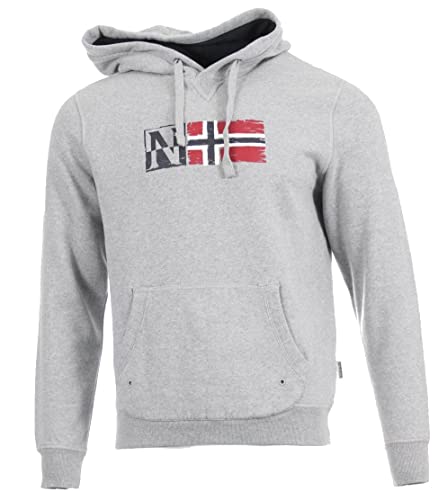 Sweat à capuche Napapijri gris idéal pour vos sorties urbaines