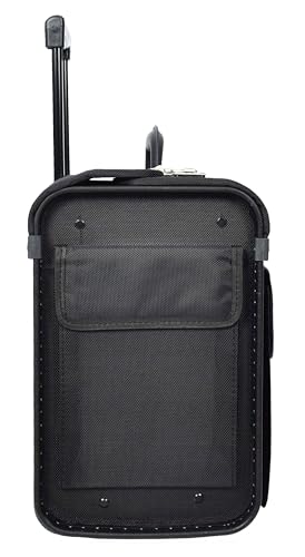 Harbin valise à roulettes noire à double serrure pour vos vacances