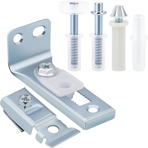 1 Set Bifold Door Hardware Repair Kit - Includes Top and Bottom Brackets, Pivots, and Guide Wheel for Sliding Closet, Pocket, Accordion, and Barn Door