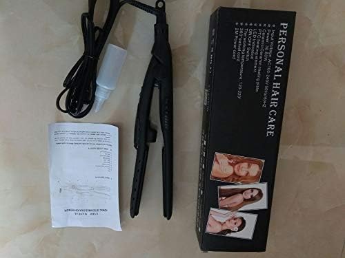 Tourmaline Ceramic Vapor Steam Flat Iron Moisturizing Spray Water Molecule Hair Straightener Temperature Control black