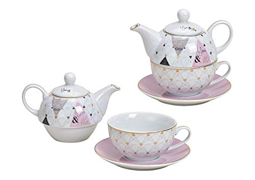 3 pièces de thé ensemble tasse à thé et soucoupe avec un décor noble