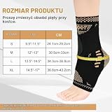 Beugo Szyna na kostkę, uniseksowa opaska sportowa na kostkę, ochraniacze stóp typu bandaż, odpowiednie do biegania, sportów z piłką, fitnessu, wspinaczki i wędrówek (S)