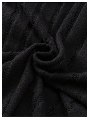 SHENHE Girl's Casual Sweater Dress Mock Neck Long Sleeve Knitted Midi Dress3