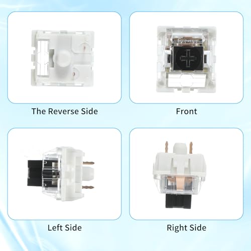 Image of Keyboard Switches, 50 Pcs 3 PIN Black Keyboard Clicker Replacement Dustproof Keyboards Switch for Most Gaming Keyboards