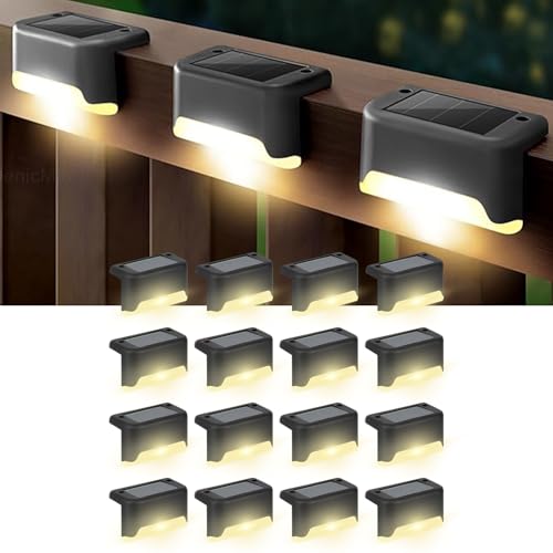 Image of EMBOX Solar Light Outdoor Home Garden Waterproof Stair Deck Pool Patio Fence Gate Yard Floor Step Railing Window Balcony Sunlight Pathway