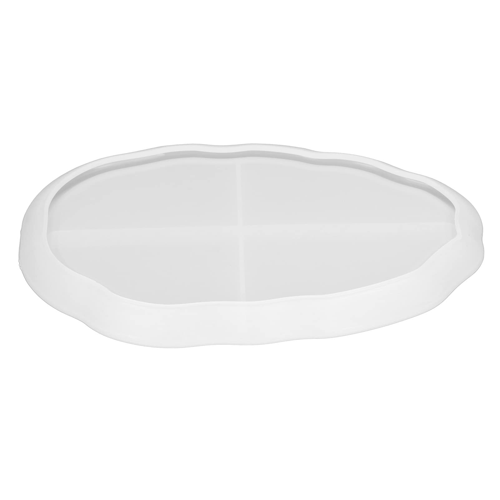SYH&AQYE Moules en résine de Bricolage, Forme irrégulière épaissir Le Moule en résine de Silicone Portable Durable Transparent Doux pour la Maison en résine époxy(Ovale)