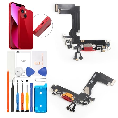 Nappe de charge iPhone 13 Mini flexible USB rouge avec joint étanche