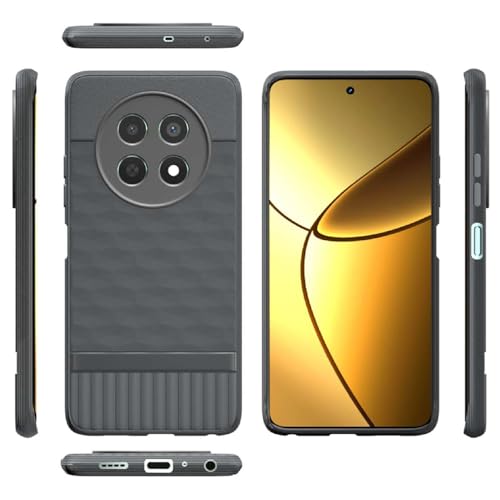 Image of Shockproof Case | Full Camera Protection | TPU Flexible Back Cover for Realme 12 5G / 13 5G / 12x 5G / C65 5G / Narzo 70x 5G / N65 5G (Graphite Grey)