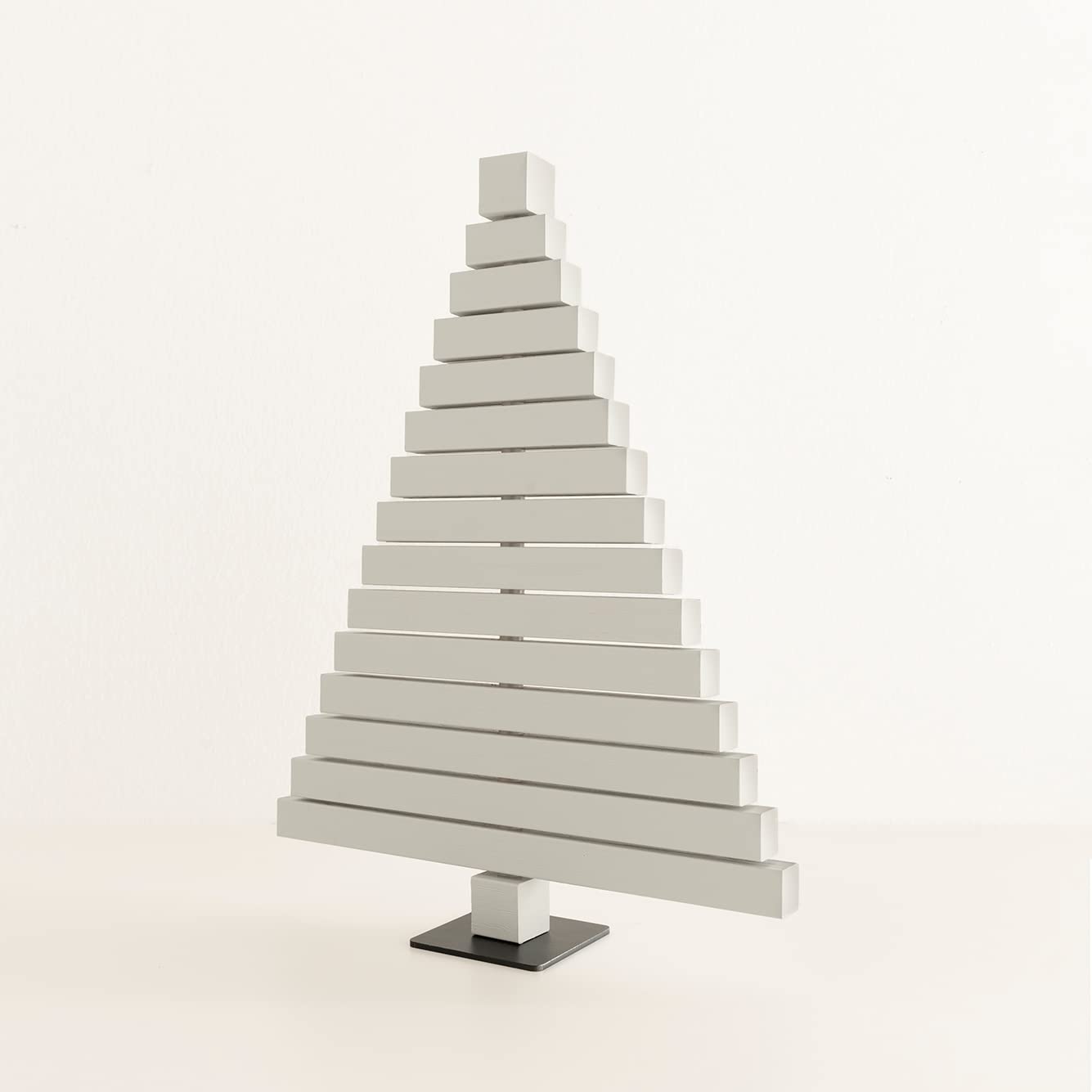 ARHome Árbol de Madera, 41 x 31 cm, Gris Claro, Árbol de Navidad, Decoración Navideña, Made in Italy