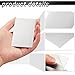 12 Pieces 304 Stainless Steel Metal Business Cards Blank Steel Laser Engraving Stainless Cards for House Office Customer DIY Gift Plate, 86 x 54 mm(0.5 mm)