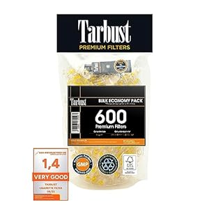Tarbust 600 Sigarettenfilter, Filter Sigaretten, Anti Teer Filter, Plastic Sigarettenfilter 8mm, Sigaretten Sip Soor Gewone