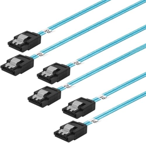 Cables SATA III delgados de 1 metro para conexion de servidor SSD y disco duro interno flexible