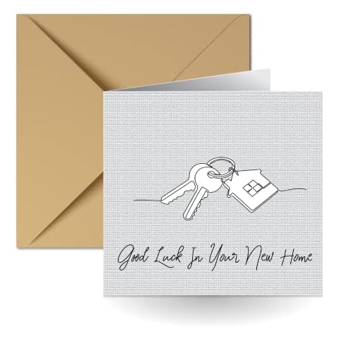 Greetingles New Home Card & Envelope. Recyclable in compostable bag. Made in the UK. (New Home) Cover
