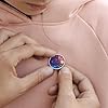 Iridescent Disco Ball Round Enamel Lapel Pin Backpack Brooches Badge Jewelry Aesthetic Jackets Hats Decor Art #4