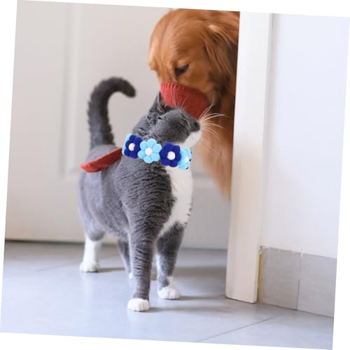 Collier de chien floral réglable pour chat et animaux de compagnie - 6