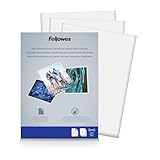 Fellowes Laminating Sheets, Self Adhesive, Photo Size, 5 Mil, 5 Pack (5220401)