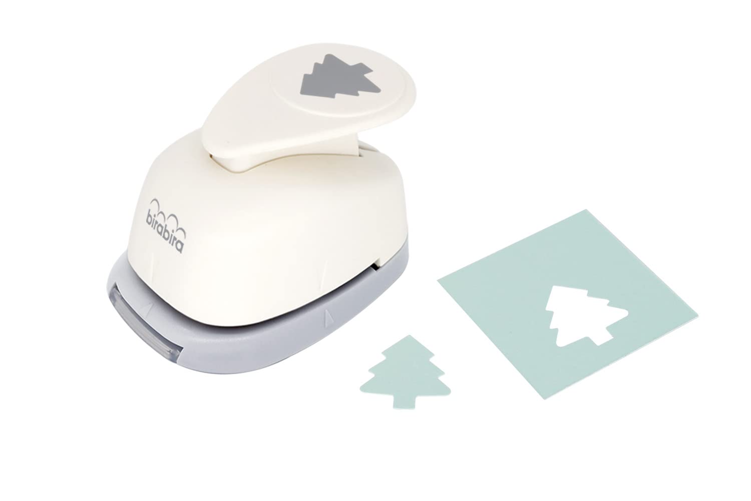 Bira Craft 1 inch Fir Tree 1 Shape Lever Action Craft Punch, Christmas Punch for Paper Crafting Scrapbooking