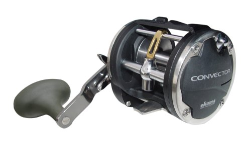 Okuma Convector Star Drag CV-20L Levelwind Trolling Reel (210 Yards- 20LB), Black