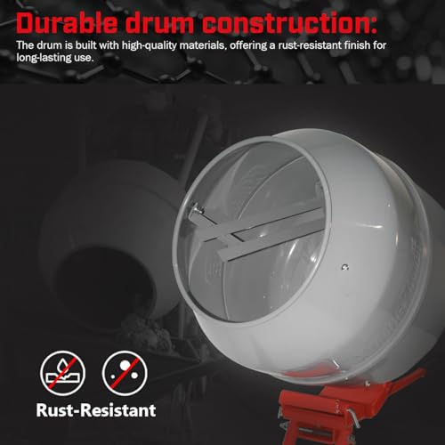 image for XtremepowerUS 4.6 cu. ft. Cement Mixer Portable Mixing Cement Mixer Dr