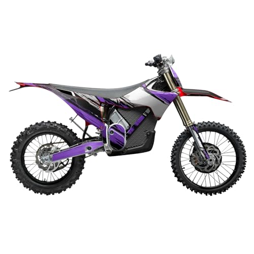 Image of Stark Varg MX 2023-2025 Graphics Kit Wrap - Grunge Stripe Purple - Varg MX Skin - Premium 3M Vinyl Protective Wrap Decal Cover - Easy to Apply | Crafted in The USA by MightySkins