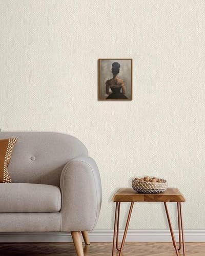Image of KISSFOX Vintage Framed Wall Art Decor Victorian African American Pictures Paintings Wall Decor Moody Black Girl Canvas Art Prints Modern Farmhouse Black Woman Artwork For Kitchen Living Room Bedroom