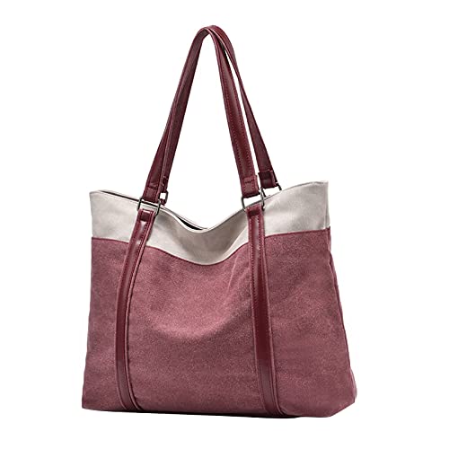 Sac fourre-tout en toile décontracté idéal pour les cours et les voyages