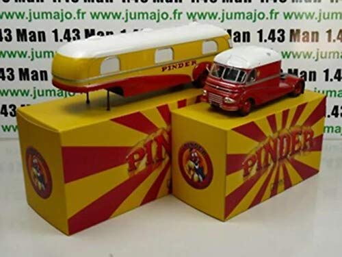PIN3G + PIN4B 1/43 IXO Cirque PINDER : Ensemble Camion Directeur assomption