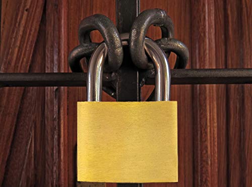 Image of Standard Shackle Brass Padlock 1-1 /4 inch (30mm)