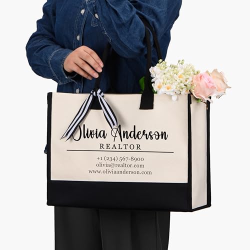 Bolsa Tote personalizada para negocios para mujer miniatura 6