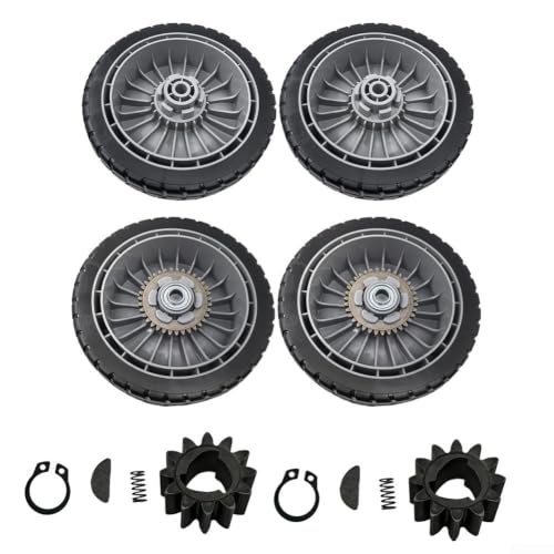 Image of Rear Drive Wheels 8x2 Inch with 12 Teeth Gear for Honda(4pc front&rear+2gear)