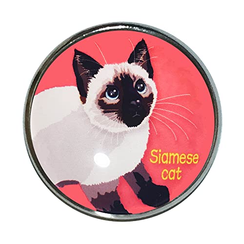 猫 ピンバッジ シャム猫 PK ピンバッチ 猫 ブローチ 猫ピン