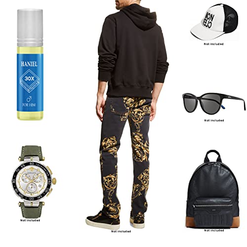 Haniel Roll On Manly Fragrance Pheromone Perfume Oil For Men Woody Fresh Scent Impression Of Eros With Memorable Notes #TOP4