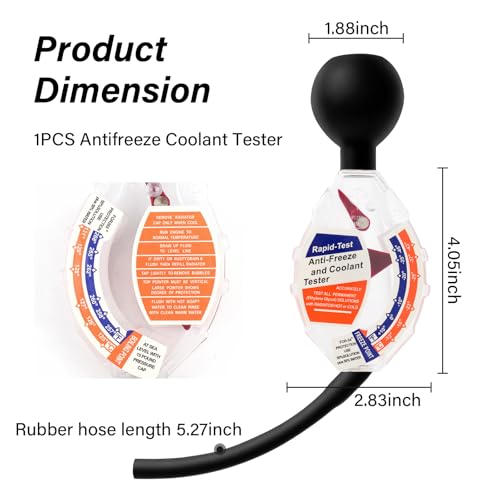 Image of Professional Antifreeze Tester Automotive,Accurate Antifreeze Coolant Tester for Understanding The State of Coolant,Dial Type Anti Freeze Checker Universal Car Tool