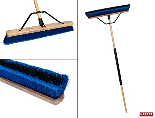 Harper 20201044 24 in. Indoor/Outdoor Dry All-Purpose Push Broom with Dual Bristles, for Dust, Gravel, Debris by Harper - Image 2
