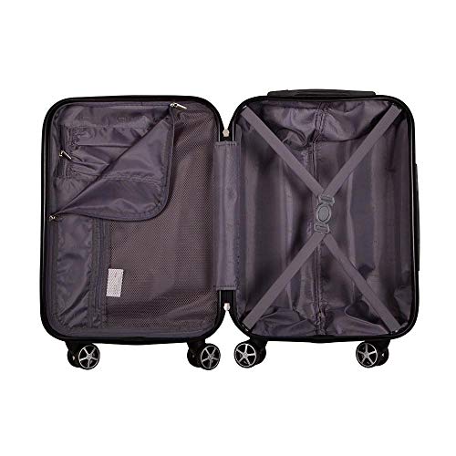 MALA DE VIAGEM PEQUENA BORDO EXECUTIVA PARA NOTEBOOK ENTRADA USB ABS IKA PREMIUM CADEADO TSA AZUL