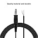 Tangxi Headset Replacement Spring Cable Cord for Helicopter Headset U-174/U Connector,40cm DIY Replacement Aviation Headphones Coiled Cable Extension Cords,Black
