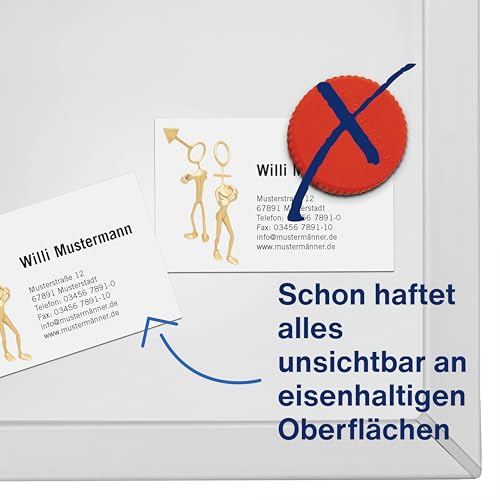 Magnétoplan Spender mit Magnetklebestreifen, Schwarz, 3er-Packung