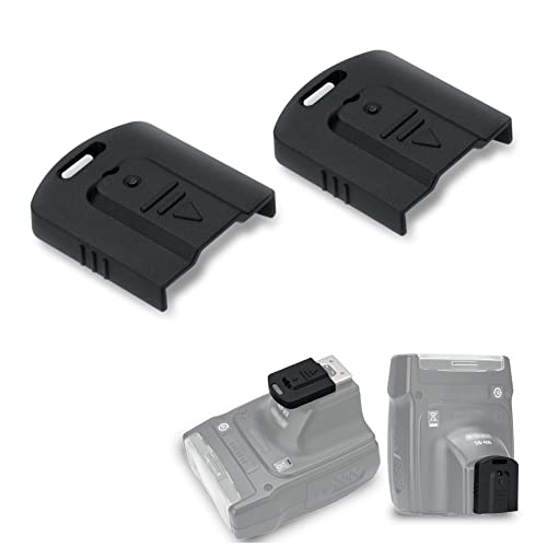 JJC 2PCS Flash Hot Shoe Cover Cap for X Flash Speedlight SB-600 SB-500 SB-400 SB-300, ABS Flash Shoe Mount Protector with Self-Locking Function