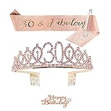 【Materiales de alta calidad】 El material de la corona está hecho de aleación de metal y pedrería, el material de la pulsera tiene un acabado satinado, el material es seguro y no tóxico. Lo importante es que sea cómodo al tacto, fácil de usar, liviano y adecuado para una variedad de peinados, lo que lo convierte en un regalo de cumpleaños ideal.