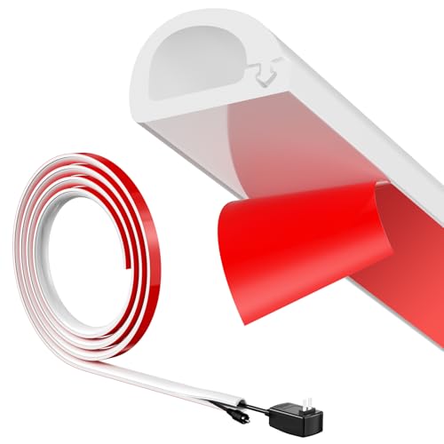 Homshsjhkis Canalina Passacavi Muro, Canalina Passacavi Adesiva, Calpestabile Copri Fili