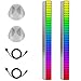 2 x RGB-Rhythmus-Licht, Sprachaktivierung, wiederaufladbar, USB-Soundsteuerung, Umgebungslicht, Auto, Rhythmuslicht, 32 Bit Musik, Tonabnehmer, Rhythmus-Licht, Party, Outdoor