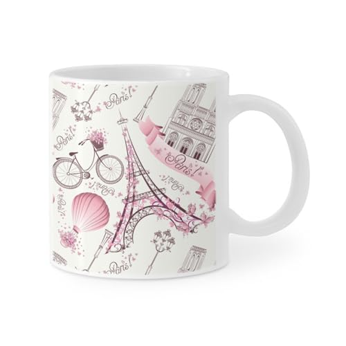 Taza de cerámica con diseño Torre Eiffel 11 oz miniatura 2