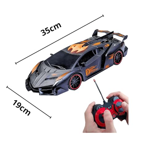 Carrinho De Controle Remoto Sem Fio 7 funções Recarregável Heroe Car Brinquedo Infantil Educativo In