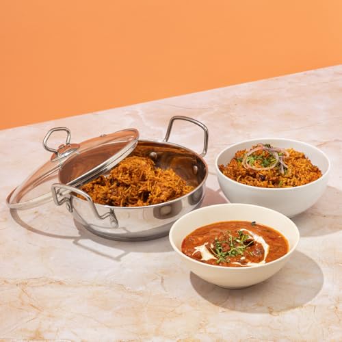 Wok de Acero Inoxidable Vinod con Tapa de Vidrio miniatura 3