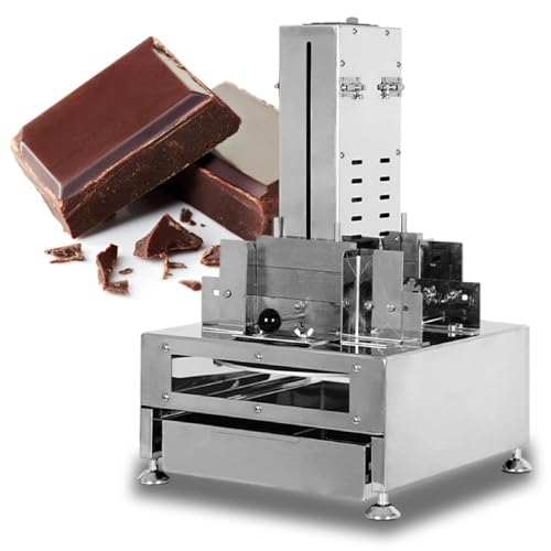 FLNOZAMZ Coupeur Automatique de Blocs de Chocolat avec 4 grattoirs en Forme, Rouleaux râpeurs...