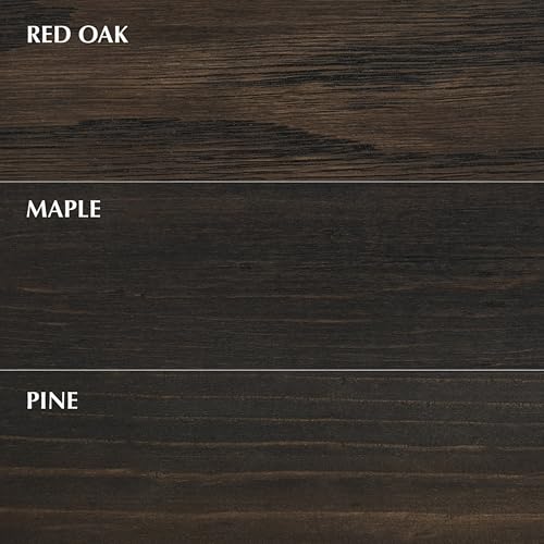 Image of Varathane Total Control Gel Stain | Low Odor Water-Based Formula | Thick Gel Formula for Vertical Surfaces | Ideal for Wood, Metal & Fiberglass | Half Pint | Ebony