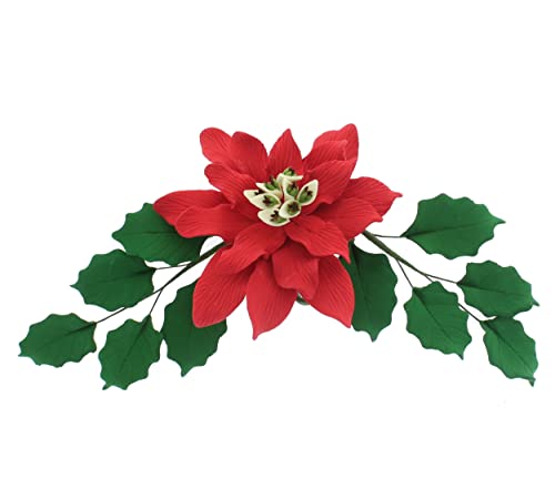 Global Sugar Art Poinsettia Christmas Kit #2 Sugar Cake Flowers
