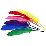 indianerfedern Länge ca.18-20cm BUDILA® 36 Indianerfedern bunt ca. 18-20cm