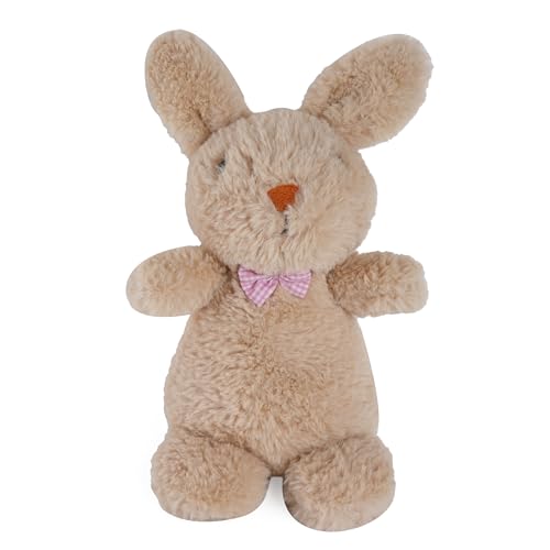 Image of Fuzzbuzz Huggable Bunny Soft Toy 25 cm - Cute Beige Plush Stuffed Animal for Kids 2+ Years, Adorable Plushie Gift for Girls & Boys, Cuddly Nursery Decor Plush, Birthday Gift Collectible Toy