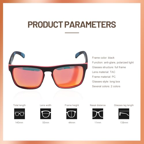 JPNK Polarized Sunglasses for Men and Women, UV400 Protection, Lightweight Sunglasses for Driving, Fishing, Golf2